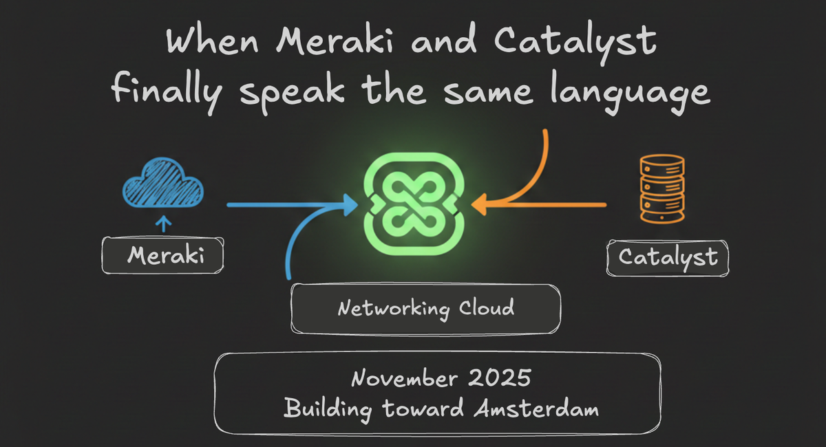 Networking Cloud: When Meraki and Catalyst Finally Speak the Same Language